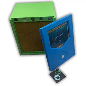 CommandView Top Loader: 3D Printed Magnetic MTG Commander Deck Box with Magnetic Badge