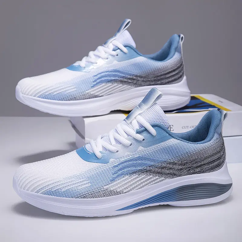 Unisex Closed Athletic Knit Shoes - Breathable, Lightweight  display picture 1