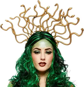 Gold Medusa Snake Headband