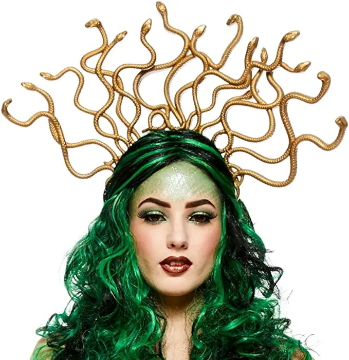 Gold Medusa Snake Headband