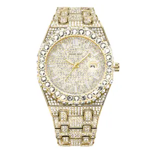 2026 Your Wrist's New Bestie! Iced Out Round Face Watch w/ Full Pave CZ Stones. Daily Glam! watches for men.