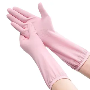 Durable Nitrile Gloves for Home Dishwashing, Thick Rubber Kitchen Cleaning Gloves, New Material Laundry Gloves, Long-Lasting and Reliable