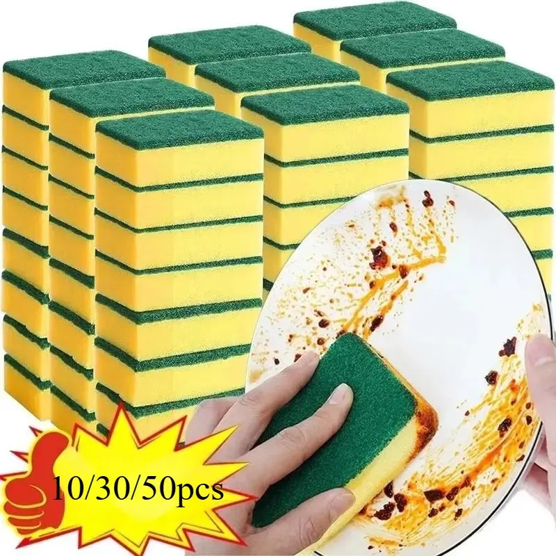 Multifunctional Kitchen Cleaning Sponges, Dual-Sided Non-Scratch Pad, Household Cleaning Tool, Dishwasher Safe, Suitable for Floor and Furniture Care, Dishwashing Sponge, Multipurpose Kitchen Sponges