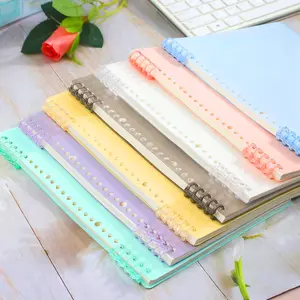 B5 Size Loose Leaf Cover Set, Colorful Transparent Matte Page Book Sleeve, Durable PP Material, for Notebooks, Contracts, Office Supplies, Office Accessories