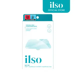 ilso Natural MILD Clear Nose Patch/Blackhead Remover for Nose/Targets PORES & PIMPLES/Facial Skin Care/Dermatologist Approved/Korean Skin Care to Absorb Acne Nose GUNK (5 PCS)