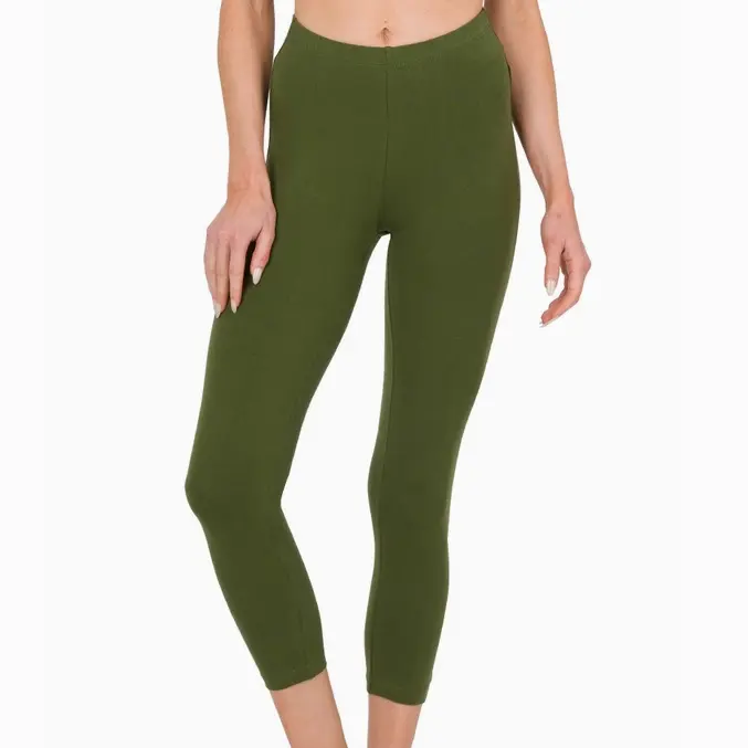 PLUS/REG ONLY LOVE COTTON CAPRI LEGGINGS