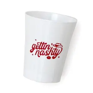 For Your Party Bachelorette Plastic Shot Glasses | Pack of 12, 16oz Stadium Cups | Gettin' Nashty | Nashville-Themed Wedding, Bachelorette, Cowgirl Theme Party Decorations & Supplies Disposable Drink Cup