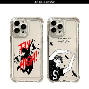Haikyuus Flay Anime Phone Case For iPhone 17 16 15 14 13 12 Pro Max Plus Anti Fall Birthday And Holiday Gifts Case Cover