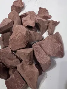Premium Natural Red Kaolin Clay Chunks, Edible & Cosmetic Grade, Mildly Sticky Raw Earth Clay, 7 oz / 200g