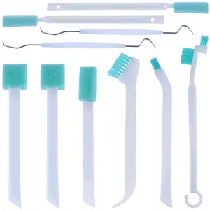 10pcs Small Cleaning Brush Set for Household, Car Vent Detailing Cleaning Stick, Humidifier Groove Bottle Gap Cleaning Tool, Crack Crevice Cleaner for Door Window Track Faucet Croner Hard Tight Spaces