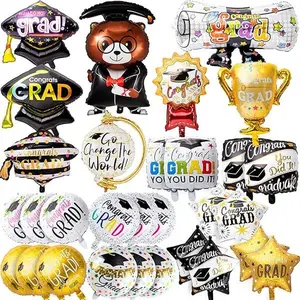 30Pcs 2025 Graduation Balloons, Graduation Party Decorations , Class of Congrats Grad Balloons for College High School Party Supplies