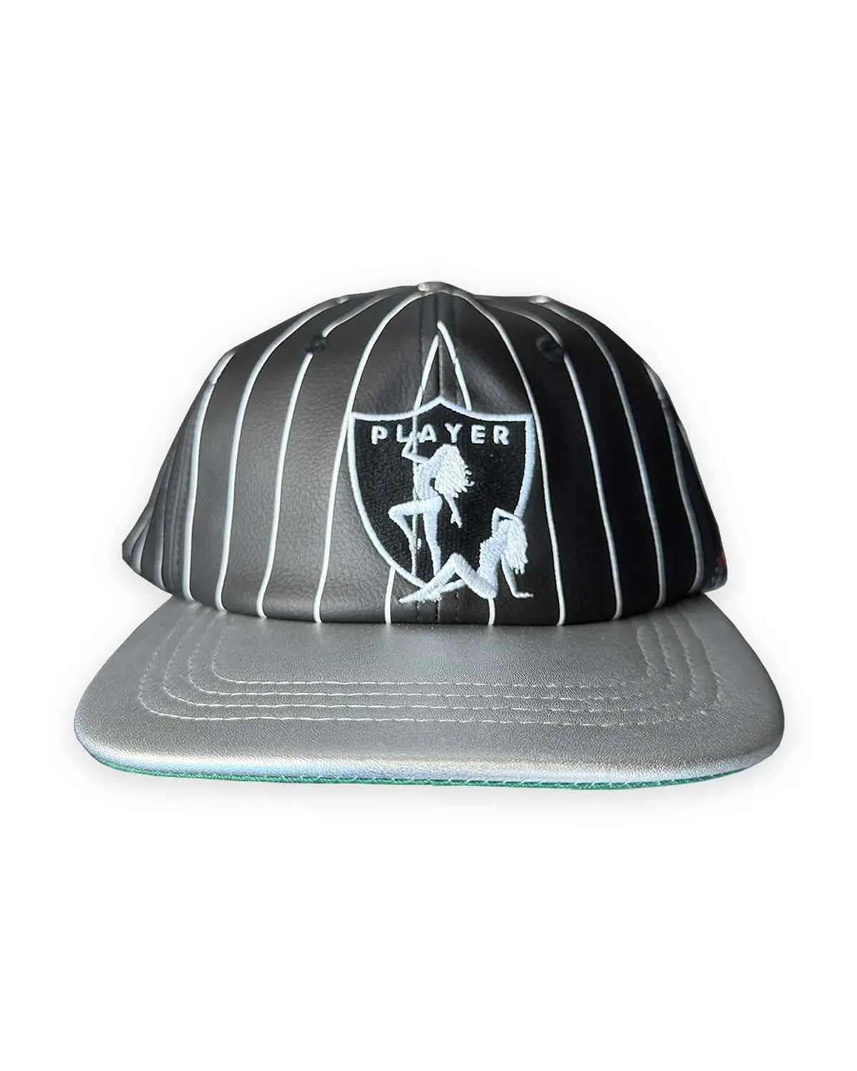 Triple Sevens Pinstripe Player Hat Black/White