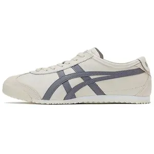 Onitsuka Tiger Mexico 66 Low-Top Casual Sneakers for Men and Women in Oatmeal Color with Comfort and Sporty Design Trending Shoes, House White Official Shoes to Get / Maison Mihara Verifiable, with credentials and supporting global authentication