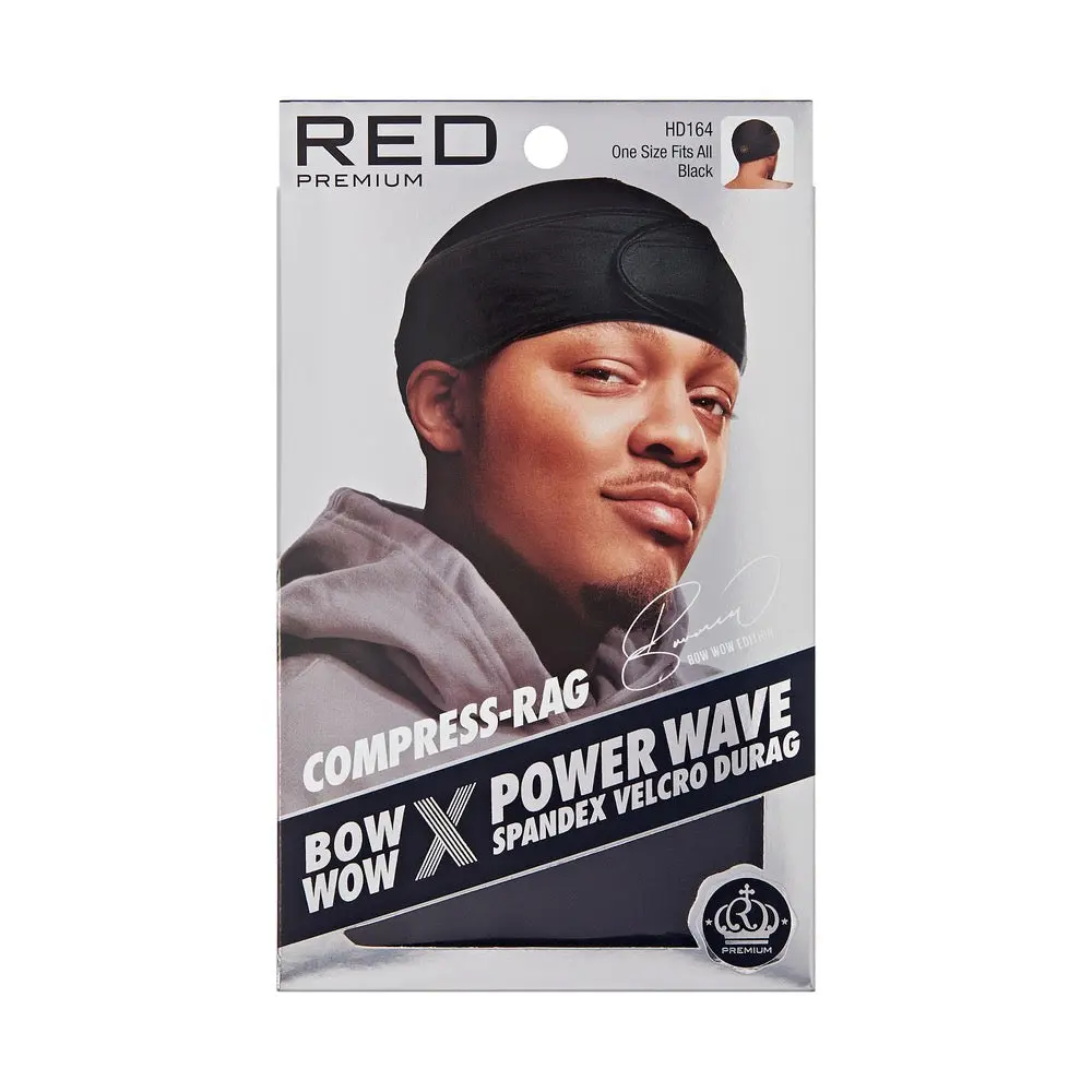 RED Power Wave Compression Durag - Spandex Black RED Power Wave Compression Durag - Spandex Black