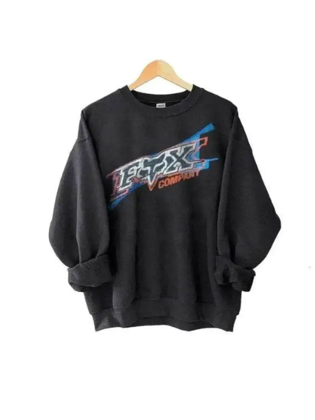 F0xxx Racing Print Sweatshirt, Motocross Pullover for Racing Lovers, Gift for Men & Women, Womenswear, Menswear, Full Size, Full Color
