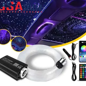1000/500pcs Fiber Optic Star Headliner Kit for Car & Home - RGBW LED Meteor Shower Lighting with APP & Remote Control for Ceiling Decor