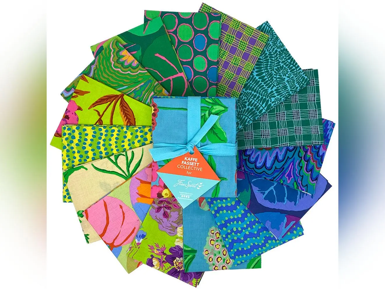 February 2025 | Fat Quarter Bundle - Cool by Kaffe Fassett Collective for Free Spirit | 15 pcs