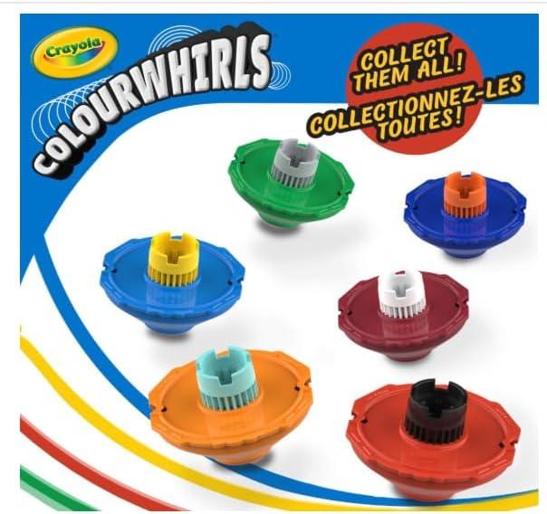 Colourwhirls Battle Arena Art Game, DIY Gyro Spin Art Toy, 4 Battling Spinning Top Toys, Birthday, Holiday for Kids, Ages 6+