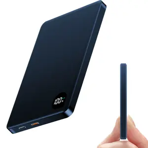 Magnetic Power Bank, Rechargeable Battery Pack, 5000mAh Magnetic Power Bank with Type-C Port, 20W PD Fast Charging Wireless Mobile Portable Charger for iPhone 15/14/13/12/Pro Max