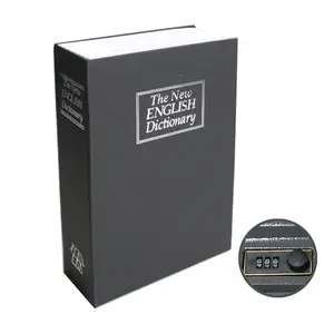 Book Money Box with Password Lock, 1 Count Hidden Secret Storage Box, Safe for Cash, Jewelry, Passports, Valuables, Secure Lock Box for Home, Office, Travel, Mechanical Box