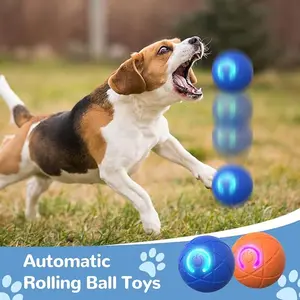 Interactive Dog Ball, 2025 New Activated Automatic Rolling Ball for Dog, Self Moving Vibrating Smart Jumping Automatic Moving Bouncing and Rotating Balls for Pets