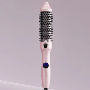 Hot Air Brush for Fast Styling, Durable Nylon Material, Reduces Frizz by 89%, Dual Voltage Design, Suitable for All Hair Types, Thermal Brush Blowout