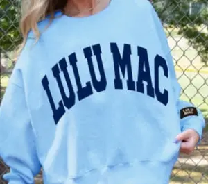 Lulu Mac Blue/Navy Sweatshirt Pullover
