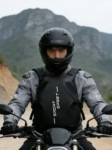 Motorcycle Helmet Backpack, High Density Oxford Fabric, Sealed Zipper Rainproof Design, Large Capacity Multiple Pockets, Unisex