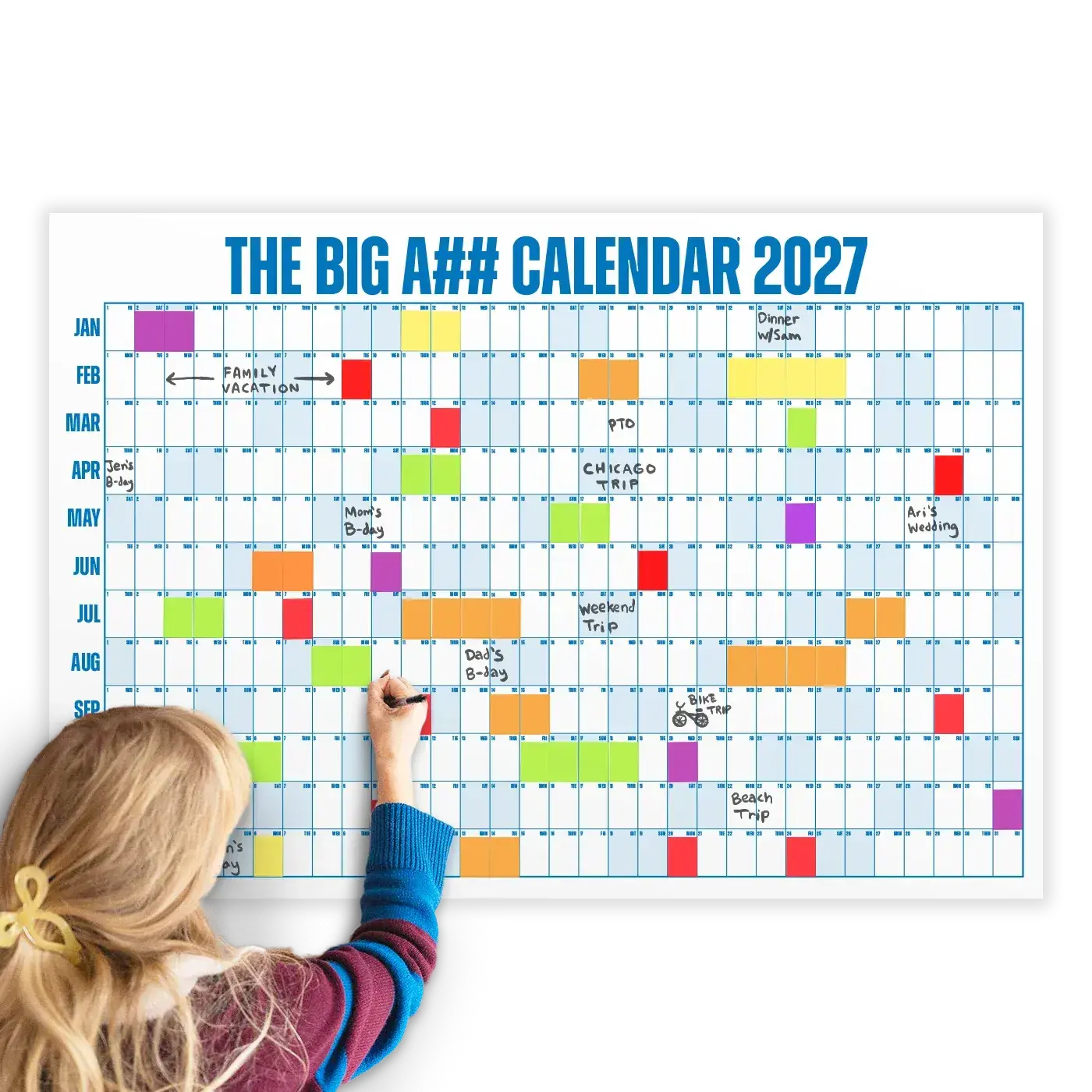 The Big A## Calendar | Your Whole Year At A Glance
