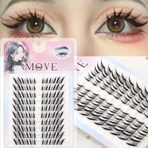 DIY Natural Cluster Eyelashes, Personal False Lashes, Soft Thick Cosplay Anime Makeup, Reusable 9-14mm, Wedding Party Daily Use