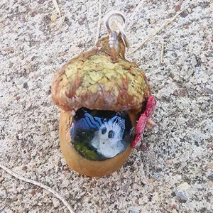 Haunted Acorn Necklace with Sterling Silver Chain Handmade for Women