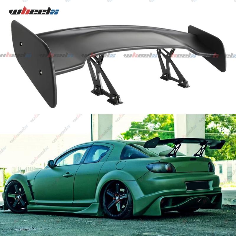 Perfect Valentine's Day Gift | 57" GT Style Universal Trunk Spoiler | Pro Racing Gloss Black Carbon Fiber | Fit Dodge/BMW/Audi/Ford Mustang/Chevy Camaro/Corvette/Honda Civic/Kia/Nissan Altima 🔥 #ValentinesGift #GiftForHim #57inchGTSpoiler #CarModGift