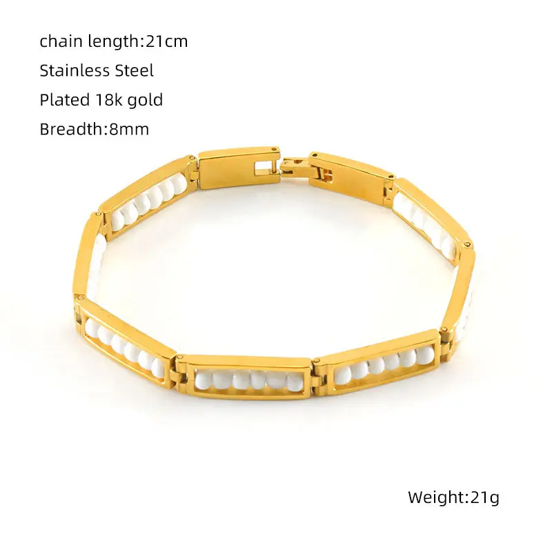 Golden Bracelet   White