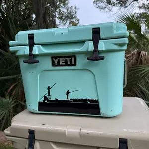 Redfish Skiff Decal For Coolers And Trucks