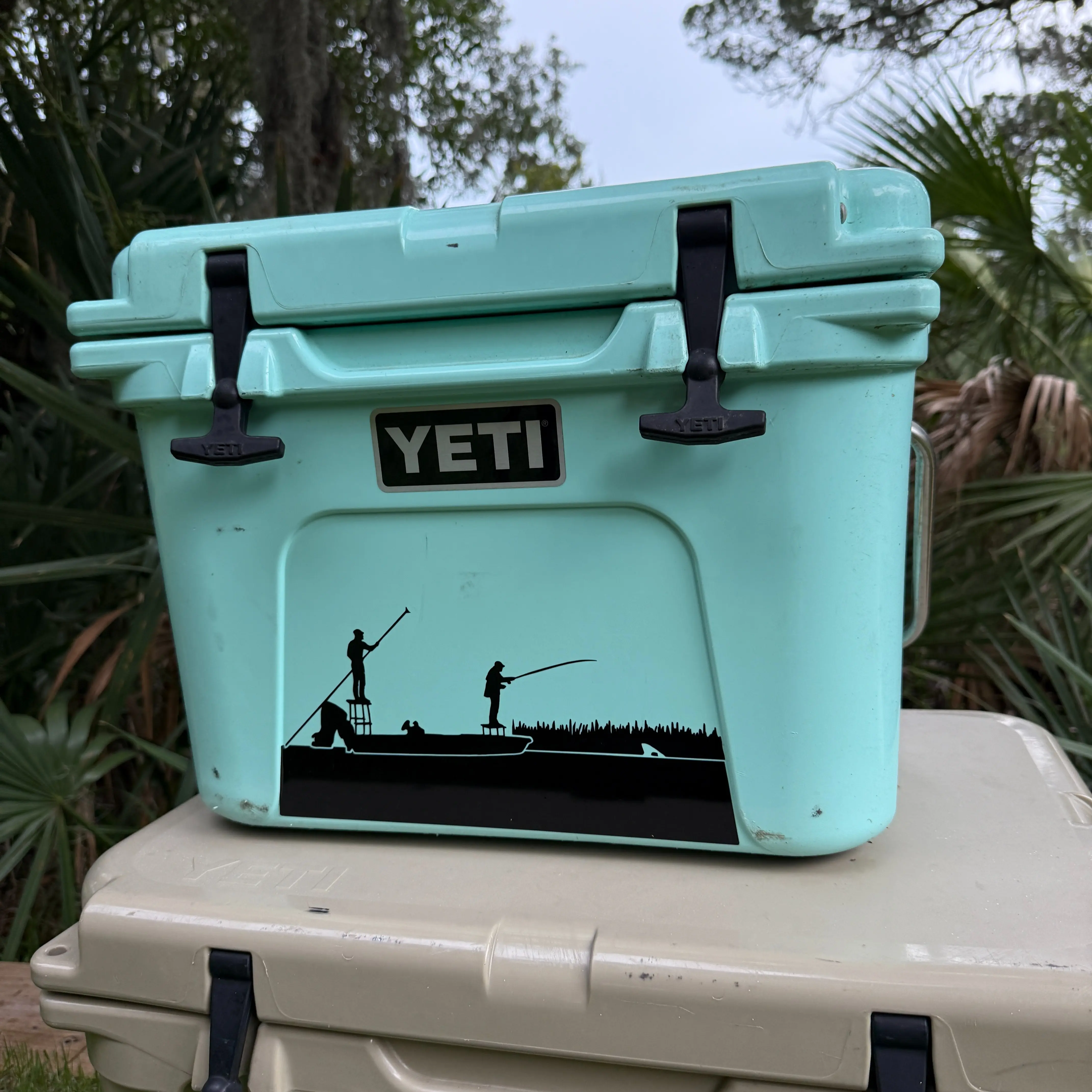 Redfish Skiff Decal For Coolers And Trucks