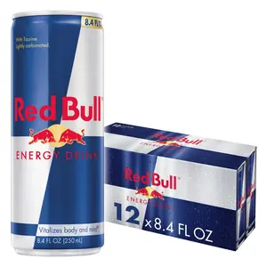 Red Bull Energy Drink, 80mg Caffeine, 8.4 fl. oz., Pack of 12 Cans