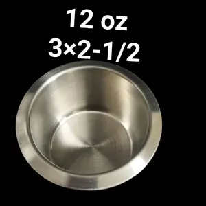 12 Oz Stainless Steel Round Mold 3x2-1/2 inch Perfect for Baking and Cooking