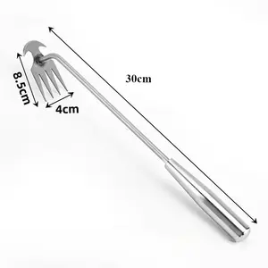 Weeding artifact: rake, small shovel, weeder, wild vegetable gardening weeding tool, hook grass, stainless steel, draft seedling new durable garden weed