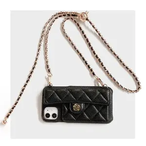 Liu Fei DigitalHigh Quality Luxury Phone Case For iPhone 17 16 14 13 15 ProMax Plus+ 3D Camellia Leather Cover for iPhone16 17ProMax Protective