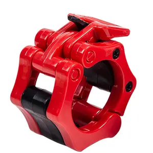 A complete set of Olympic barbell rings, equipped with a quick-release anti-slip lock, is highly suitable for weightlifting and fitness training