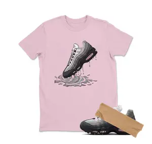 AM 95 Pink Foam Match Shirt, Dripping Shoe Graphic Tee, 90s HipHop Tee, Unisex T-Shirt, Cozy Gift