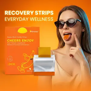 BANANA  Kudzu Root Candy Strips  Instant-Melt Herbal Candy with American Ginseng Natural Botanical Flavor  Dissolves on Tongue in Seconds 10 Strips
