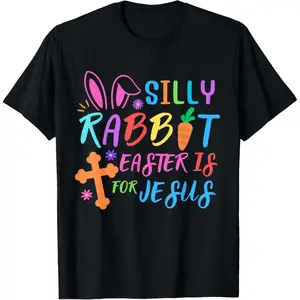 Easter Sunday Funny Kids T-Shirt Silly Rabbit Easter Is For Jesus