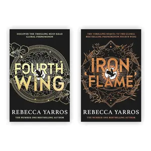 The Empyrean Series Collection 2 Books Set By Rebecca Yarros (Fourth Wing, Iron Flame)