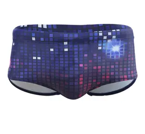Men's Swim Trunks Fun Disco Shiny Swimsuit