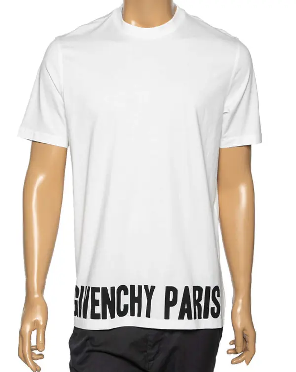 CALUXA- Givenchy Logo Print Cotton T-Shirt Size XS