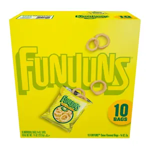 Funyuns Onion Ring Flavored Snack Chips, 10 Count Multipack