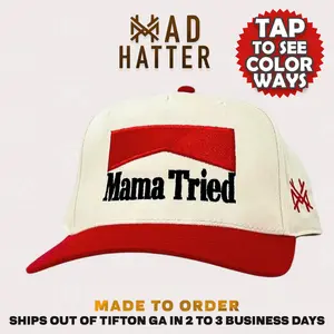 Mama Tried Cowboy Killer Embroidered Trucker Hat Snapback Adjustable (Up To Size 8 Head) Mama Tried Cowboy Killer Embroidered Trucker Hat Snapback Adjustable (Up To Size 8 Head)