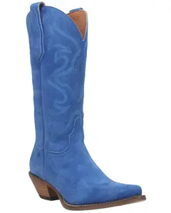Dingo Women's Women'S Out West Western Boot Snip Toe - Di920-Blue