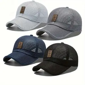 Unisex Breathable Mesh Baseball Caps - Adjustable, Quick-Drying Casual Trucker Hats, Ideal for Summer Outdoor Use, Sun Hats